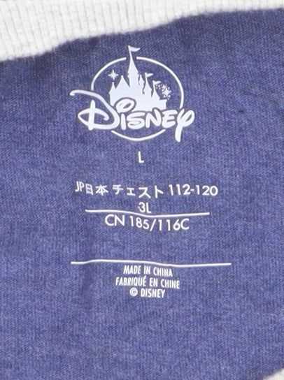 Disney Men's Blue Donald Duck Long Sleeve Graphic T-Shirt L