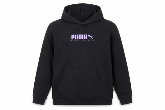 Puma Boys Black Hoodie 15-16 Years Pullover Hooded Sweatshirt