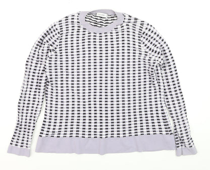 Additional front view of Gallery Women's Multicoloured Crew Neck Long Sleeve jumper, size 12