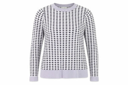 Front view of Gallery Women's Multicoloured Crew Neck Long Sleeve jumper, size 12