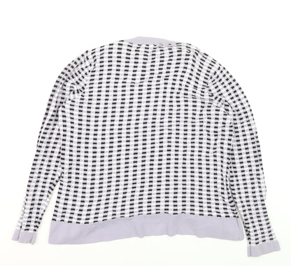 Close-up detail of Gallery Women's Multicoloured Crew Neck Long Sleeve jumper, size 12