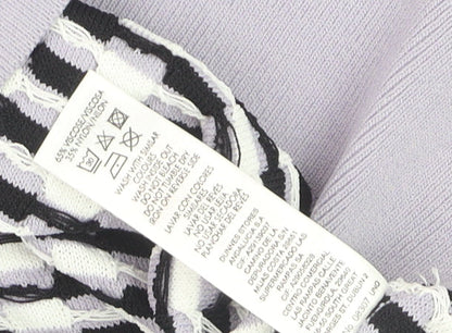 Brand and care label for Gallery Women's Multicoloured Crew Neck Long Sleeve jumper, size 12