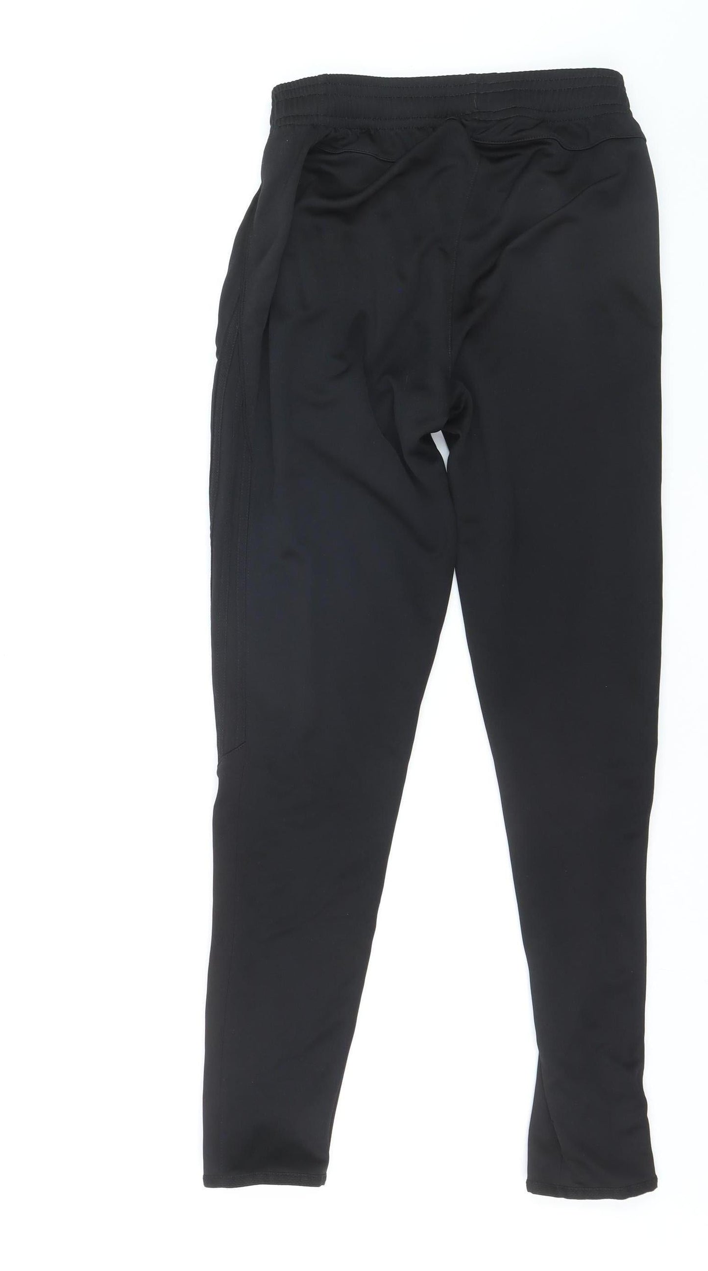 O'Neills Womens Black Medium Track Pants Elastic Waist Zip Hem