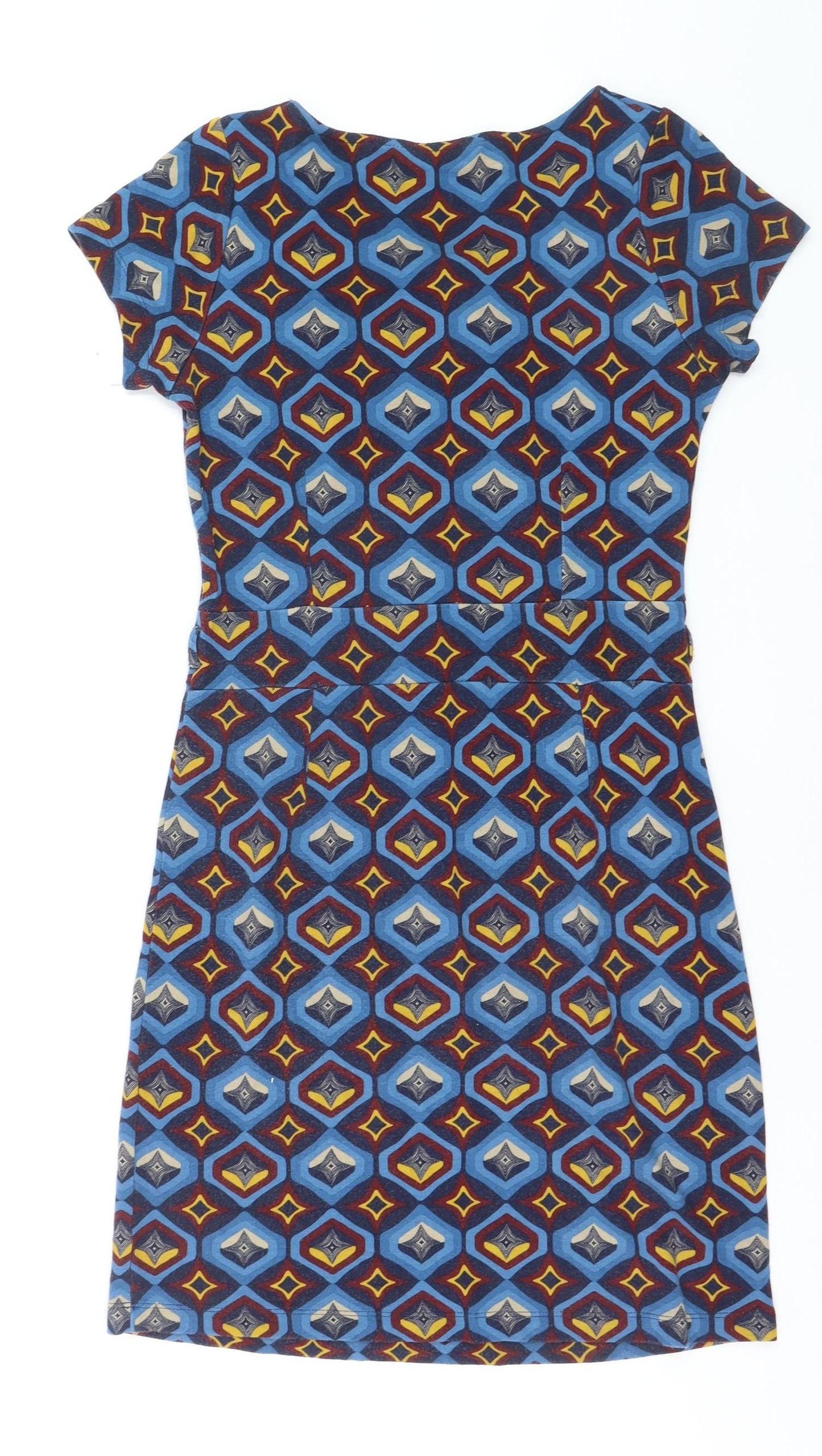 Vila Joy Women's Multicoloured Geometric Bodycon Dress M