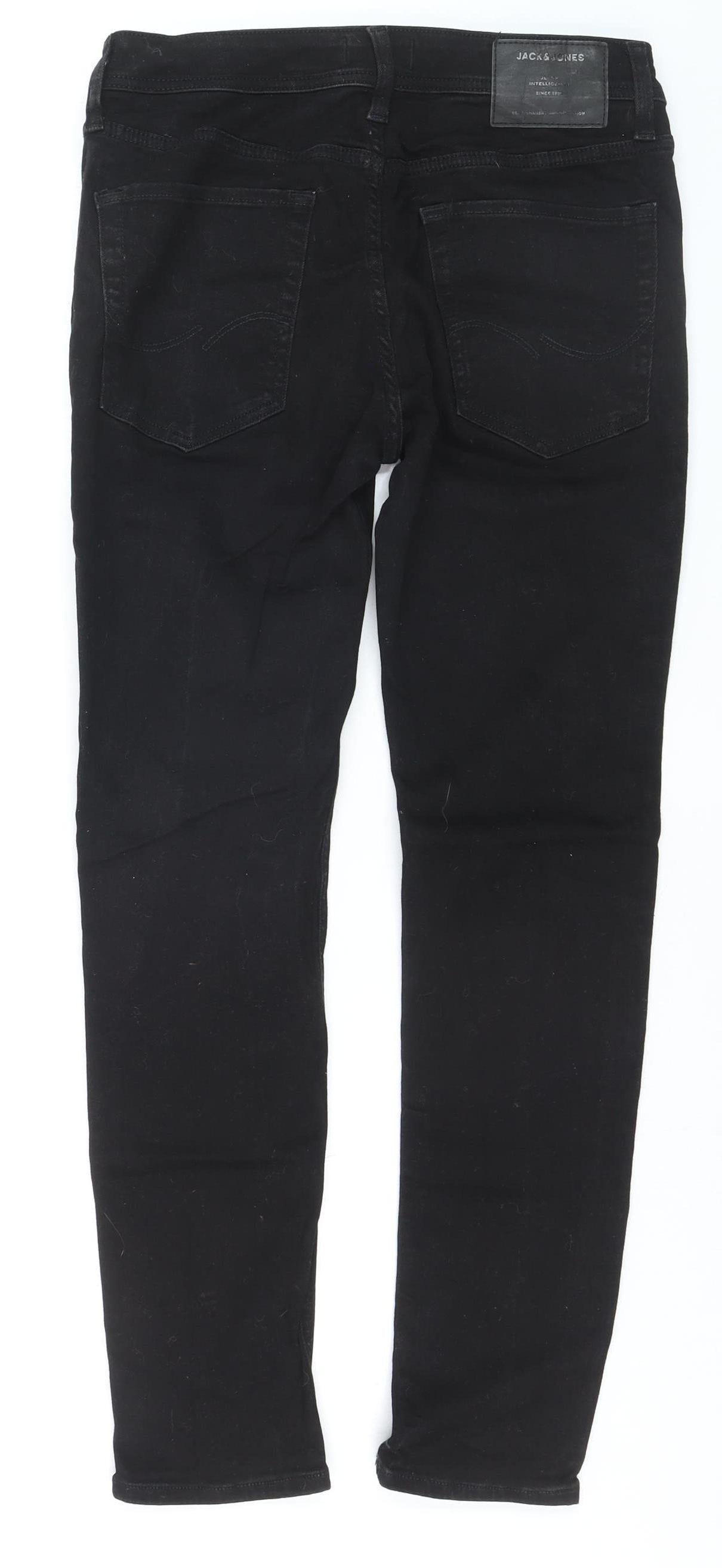 Jack & Jones Men's Black Slim Fit Skinny Denim Jeans 32W 30L