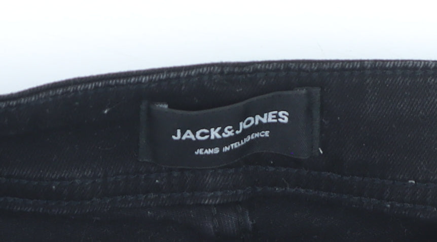 Jack & Jones Men's Black Slim Fit Skinny Denim Jeans 32W 30L