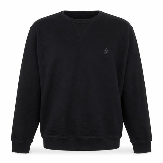 Front view of French Connection Men’s Black Cotton jumper M