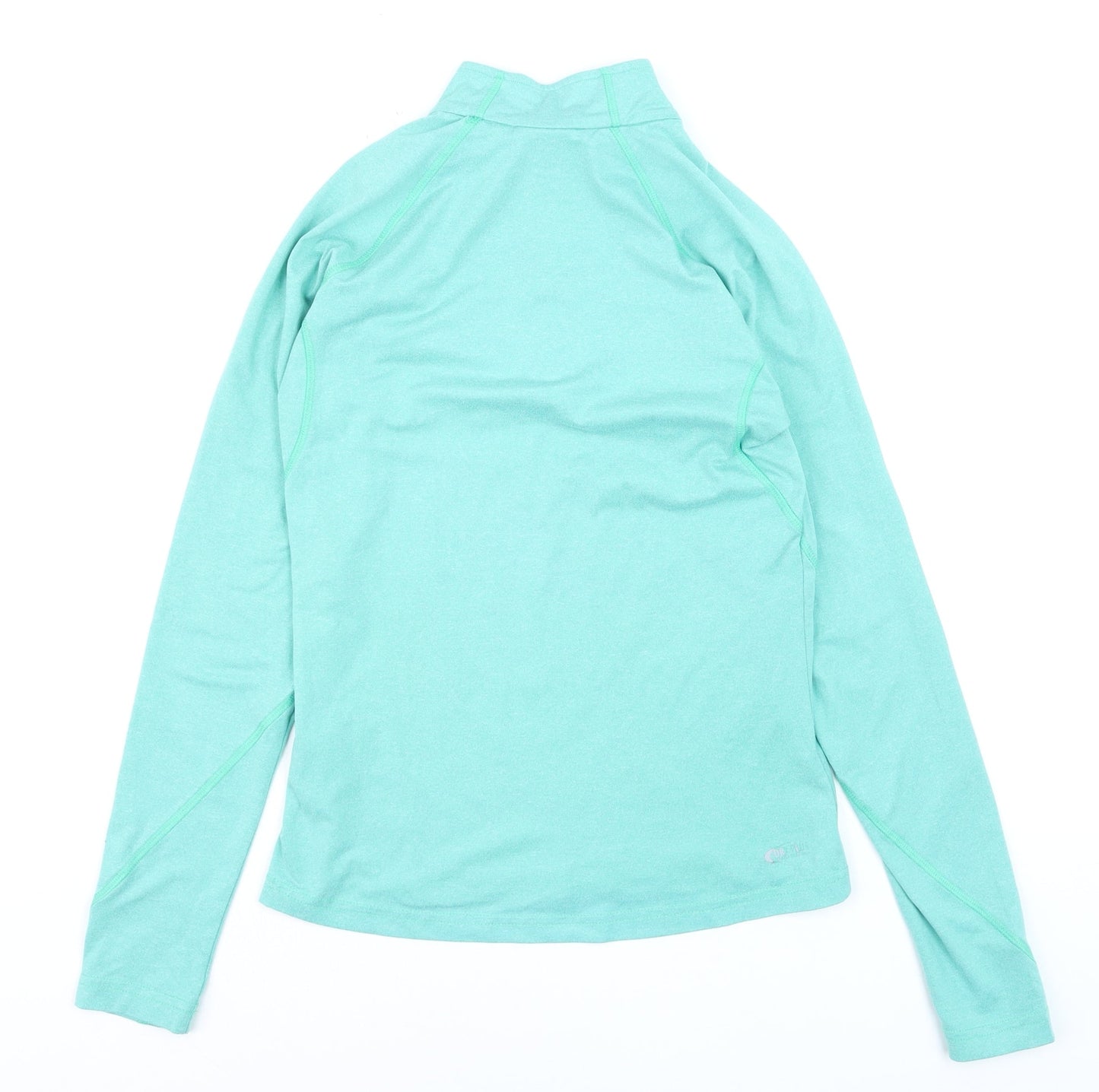 Pro Touch Women’s Green Half Zip Pullover Sweatshirt Size 10 Dry-Plus