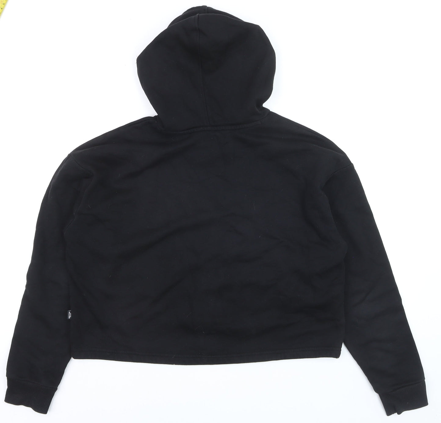 Puma Boys Black Gold Logo Pullover Hoodie Size S