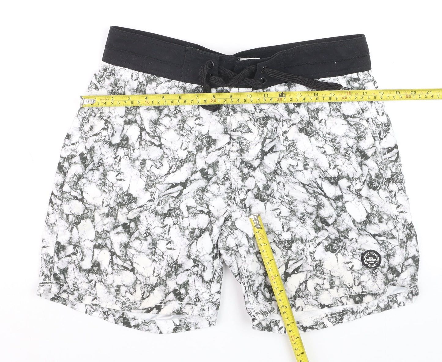 Big Buddha Men's Multicoloured Slim Fit Beach Shorts Size M