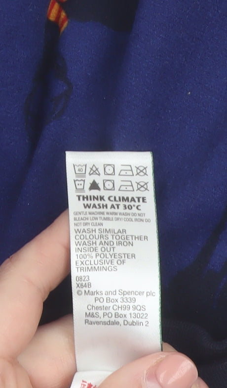 Marks and Spencer Men Blue XXL Christmas Reindeer Lounge Pants
