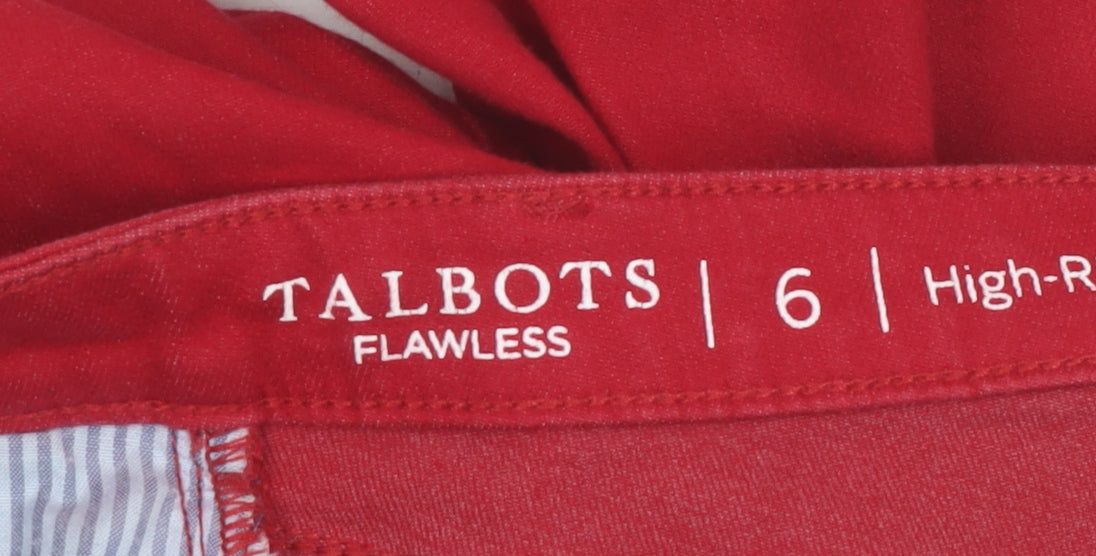 Talbots Women Red High-Rise Jegging Jeans Size 10 Slim Fit
