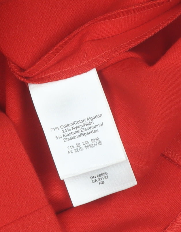 DKNY Women’s Red Sleeveless Sheath Dress Size 10 Knee Length