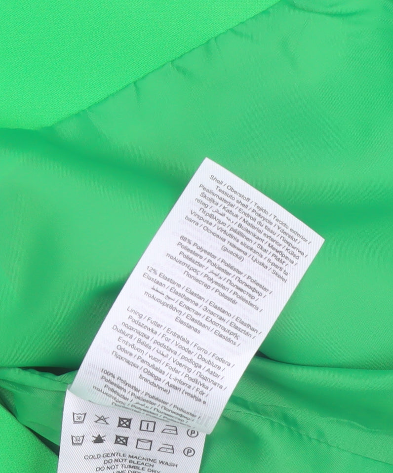 ONLY Women’s Green Tailored Longline Blazer Jacket Size 8