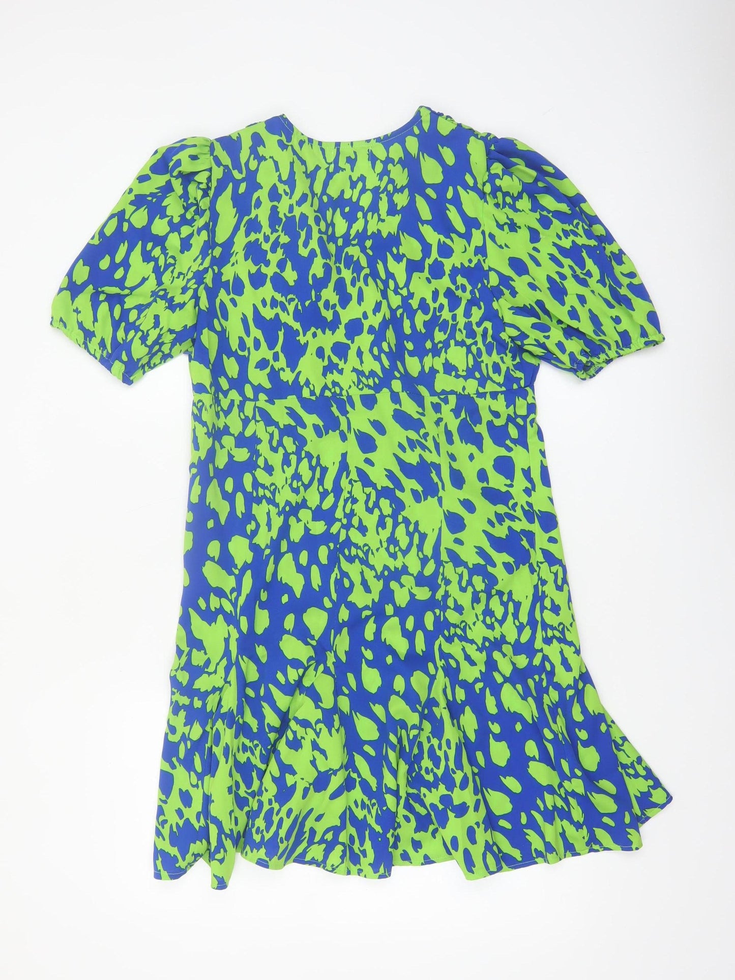 Retro&Icone Women’s Multicoloured M Fit & Flare Short Sleeve Dress