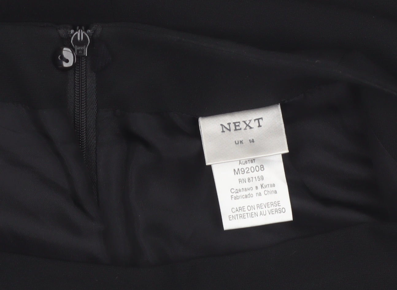 Next Women’s Black Size 14 Pencil Skirt Knee Length Formal Workwear
