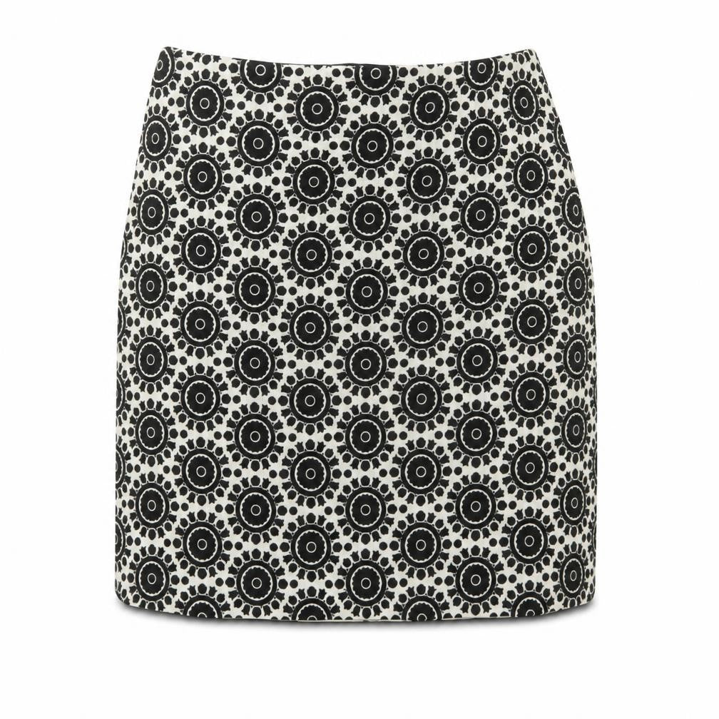 Marks & Spencer Women's Black Geometric Pencil Skirt Size 10