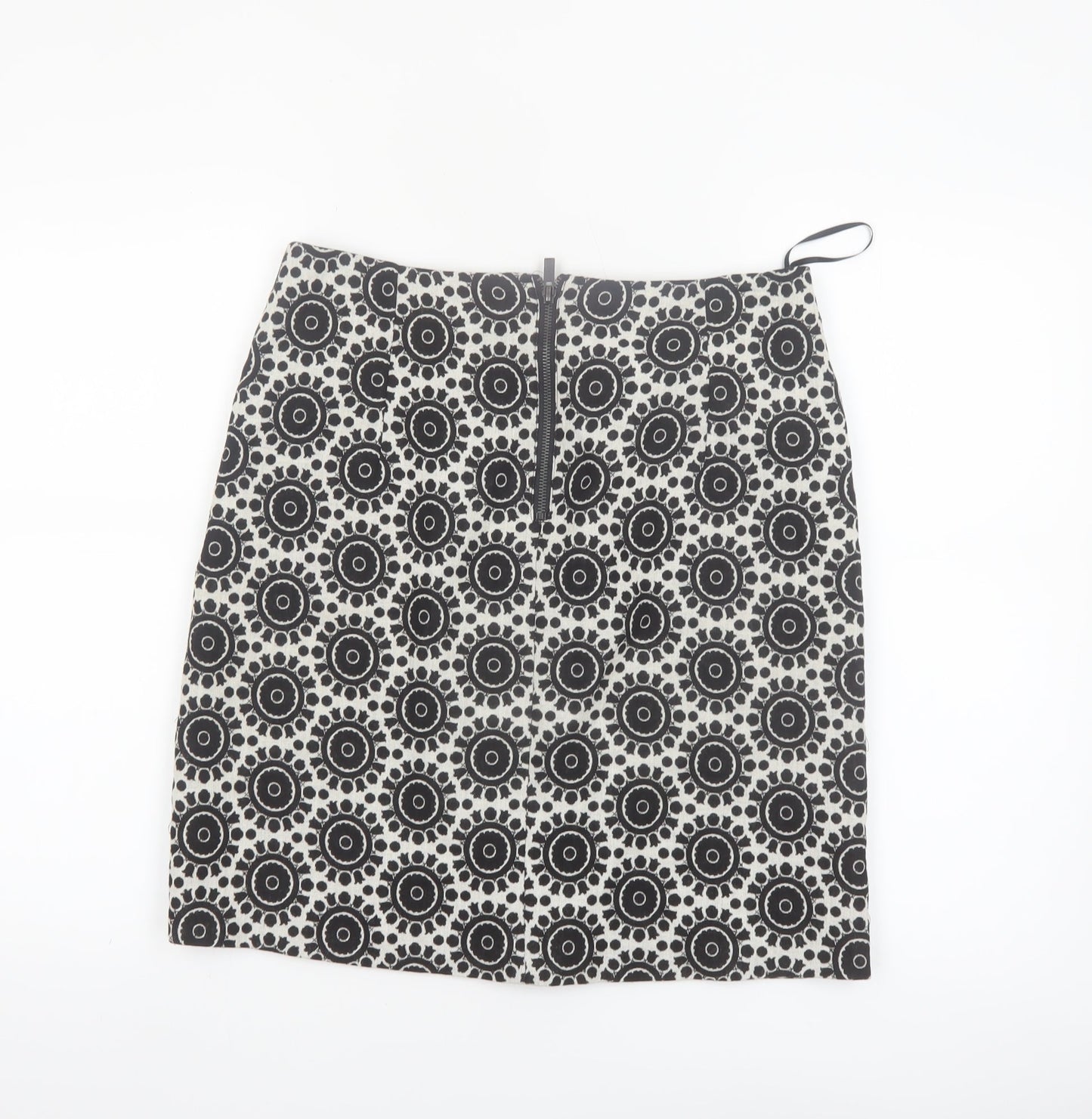 Marks and Spencer Women's Black Geometric Pencil Skirt Size 10