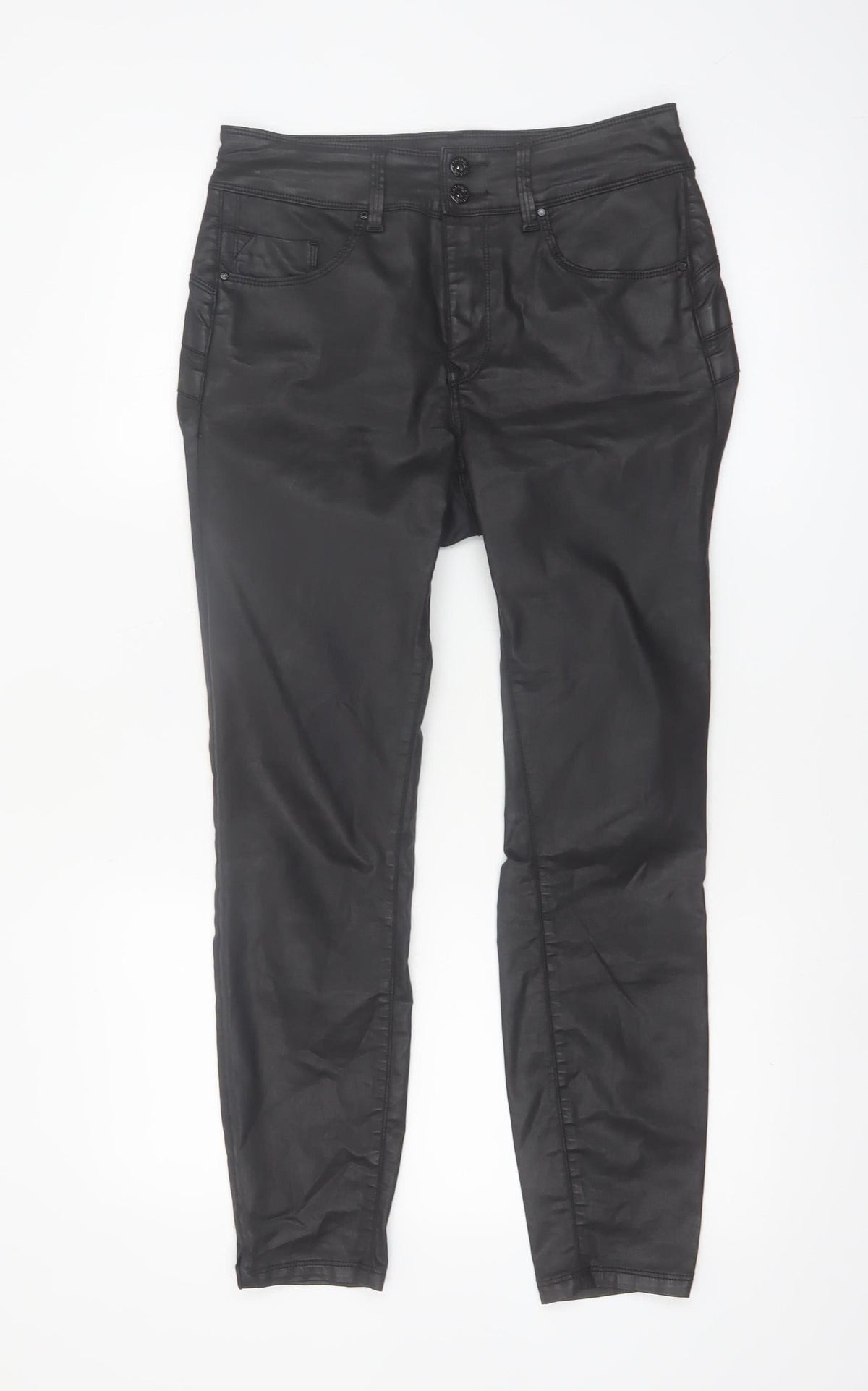 Salsa Womens Black Slim Fit Jegging Style Stretch Trousers Size 10