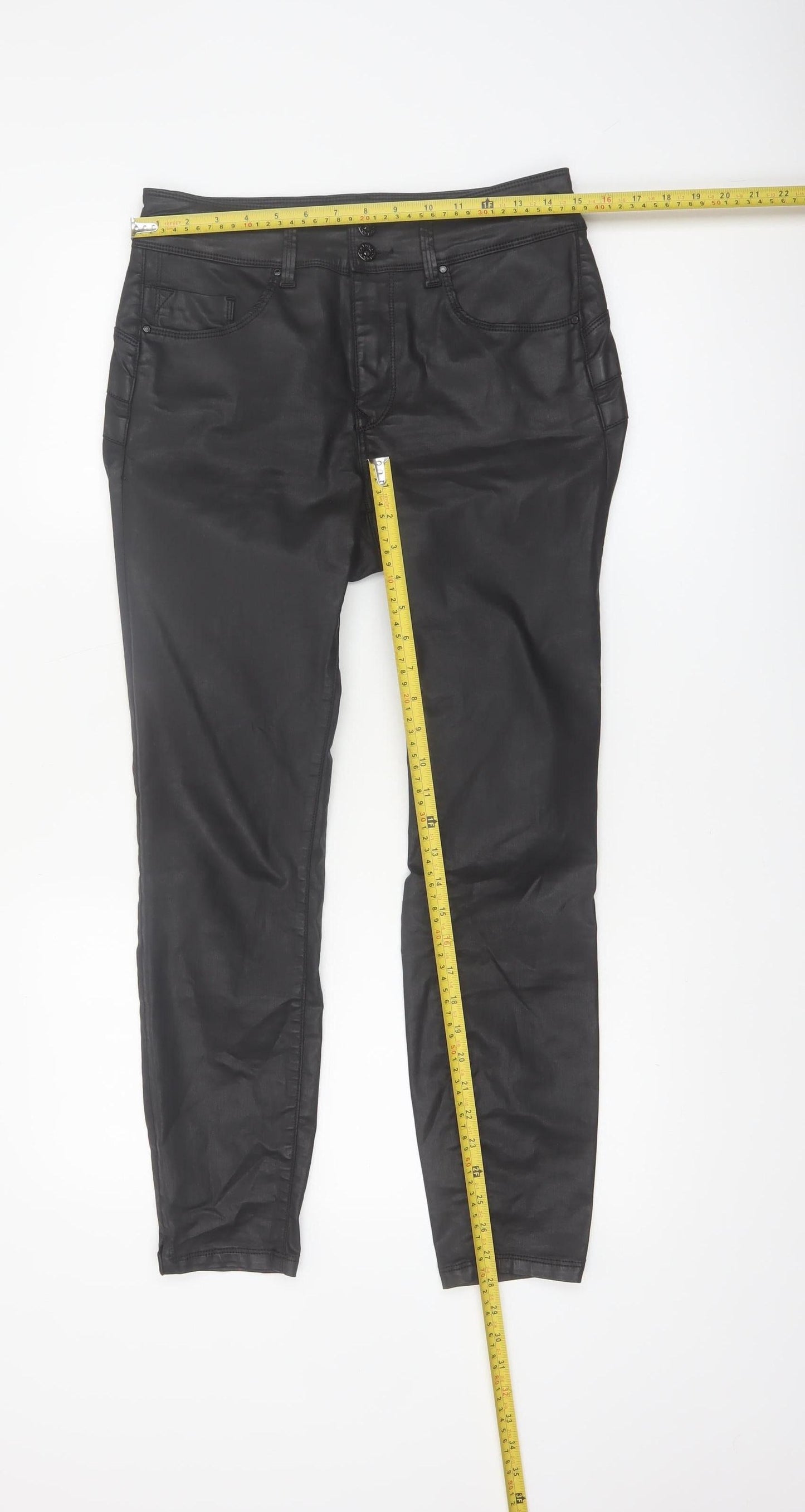 Salsa Womens Black Slim Fit Jegging Style Stretch Trousers Size 10