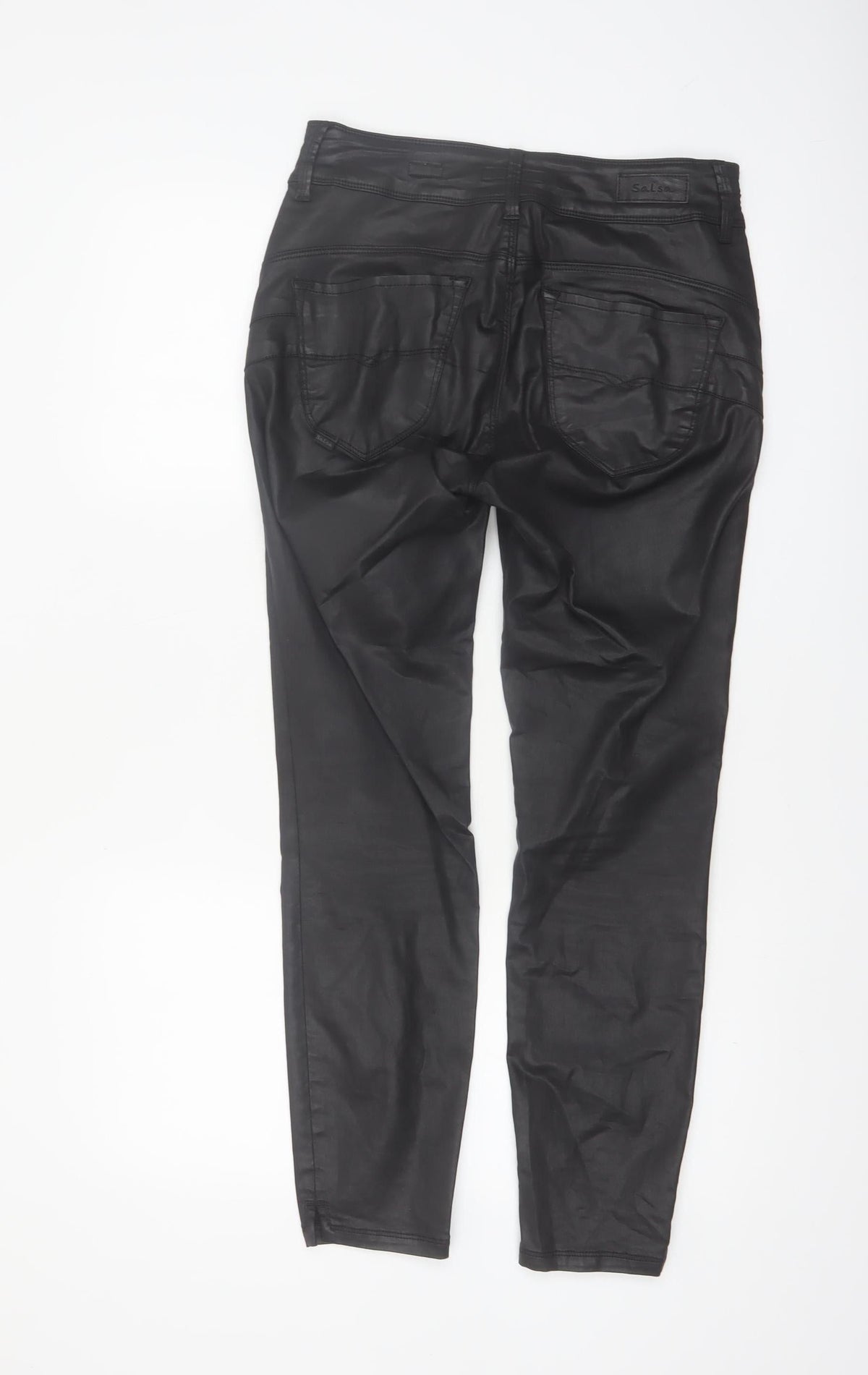 Salsa Womens Black Slim Fit Jegging Style Stretch Trousers Size 10