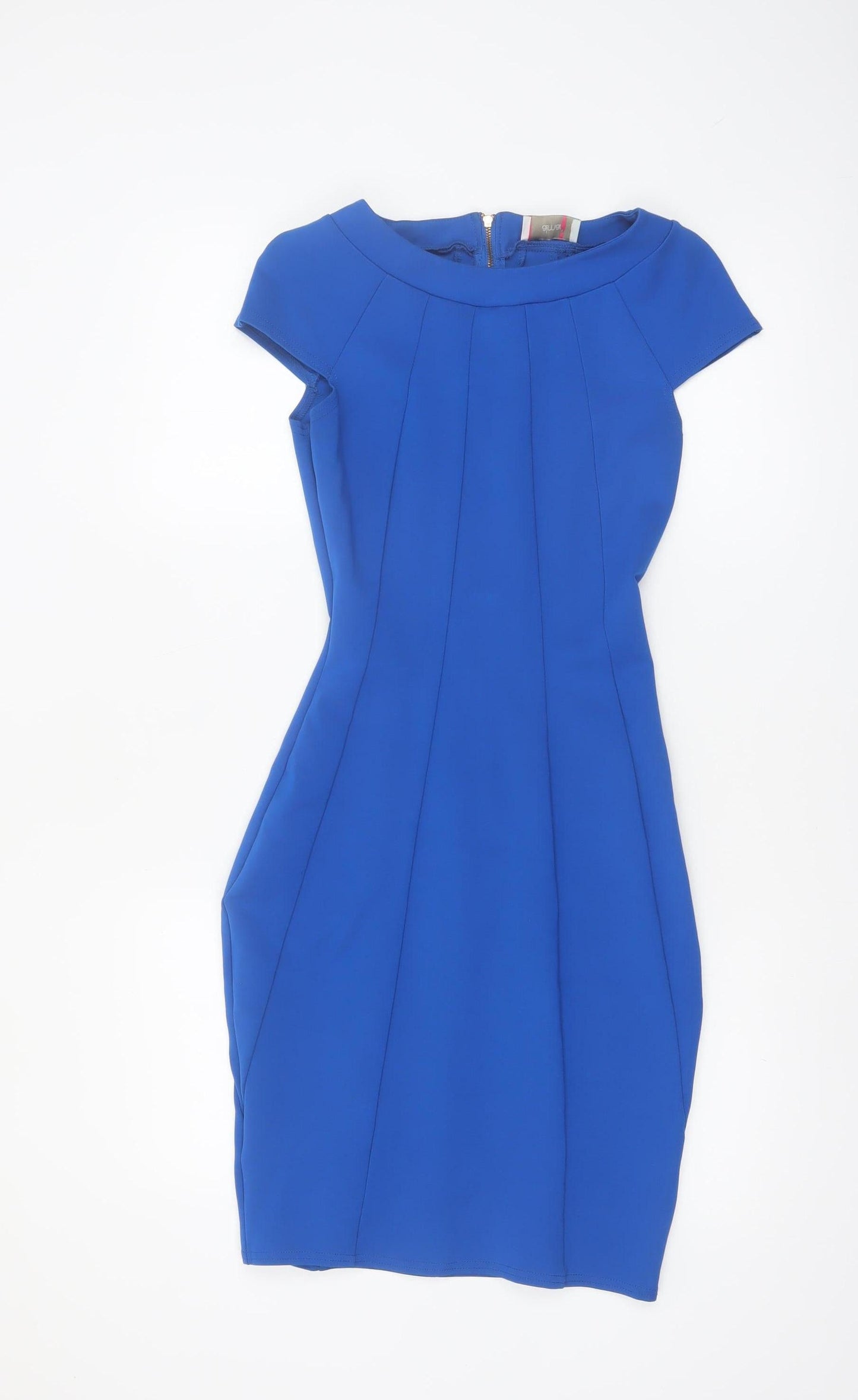 Almari Women's Blue Bodycon Knee Length Dress Size 10