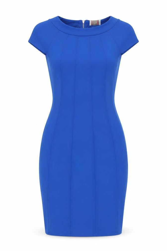 Almari Women's Blue Bodycon Knee Length Dress Size 10