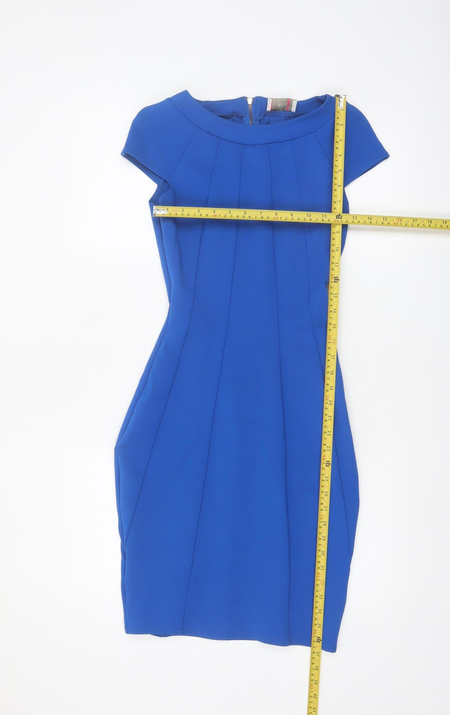 Almari Women's Blue Bodycon Knee Length Dress Size 10