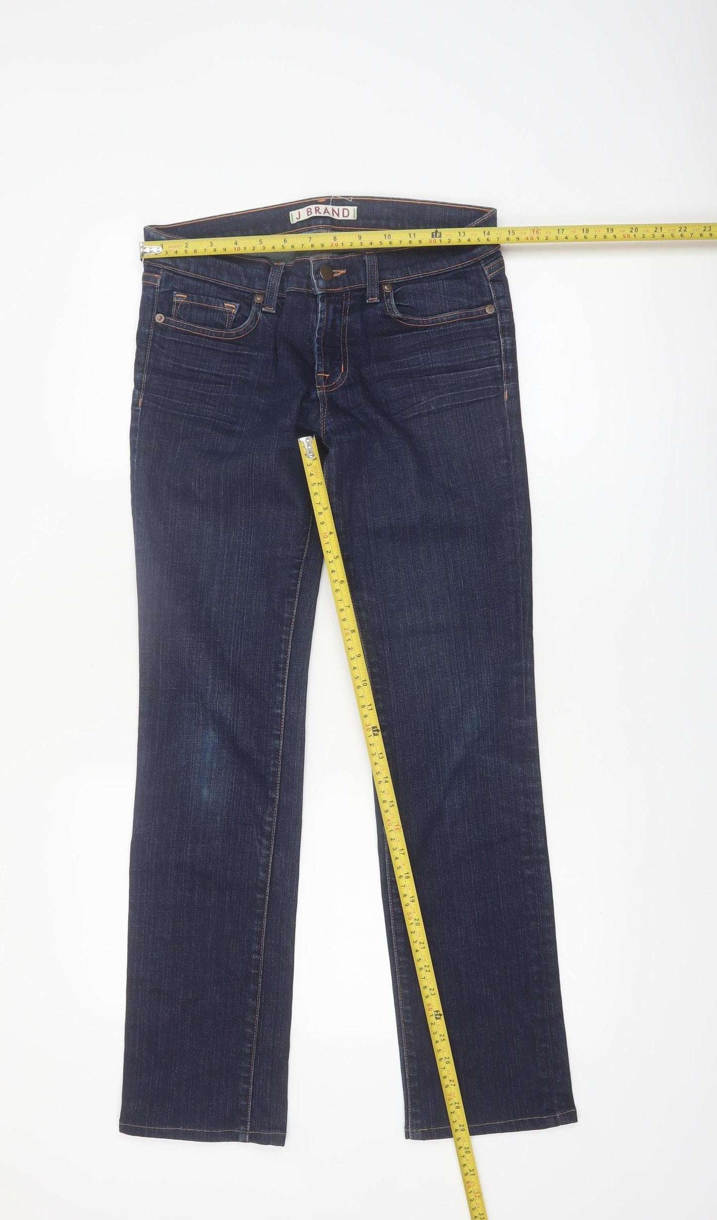 J Brand Womens Blue Straight Leg Jeans Size 10 Stretch Denim