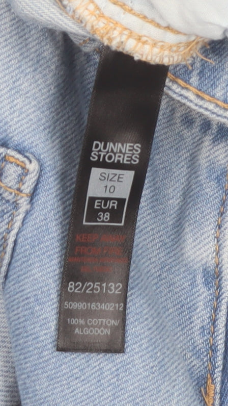 Dunnes Stores Women's Blue Denim Knee Length Cotton Skirt Size 10