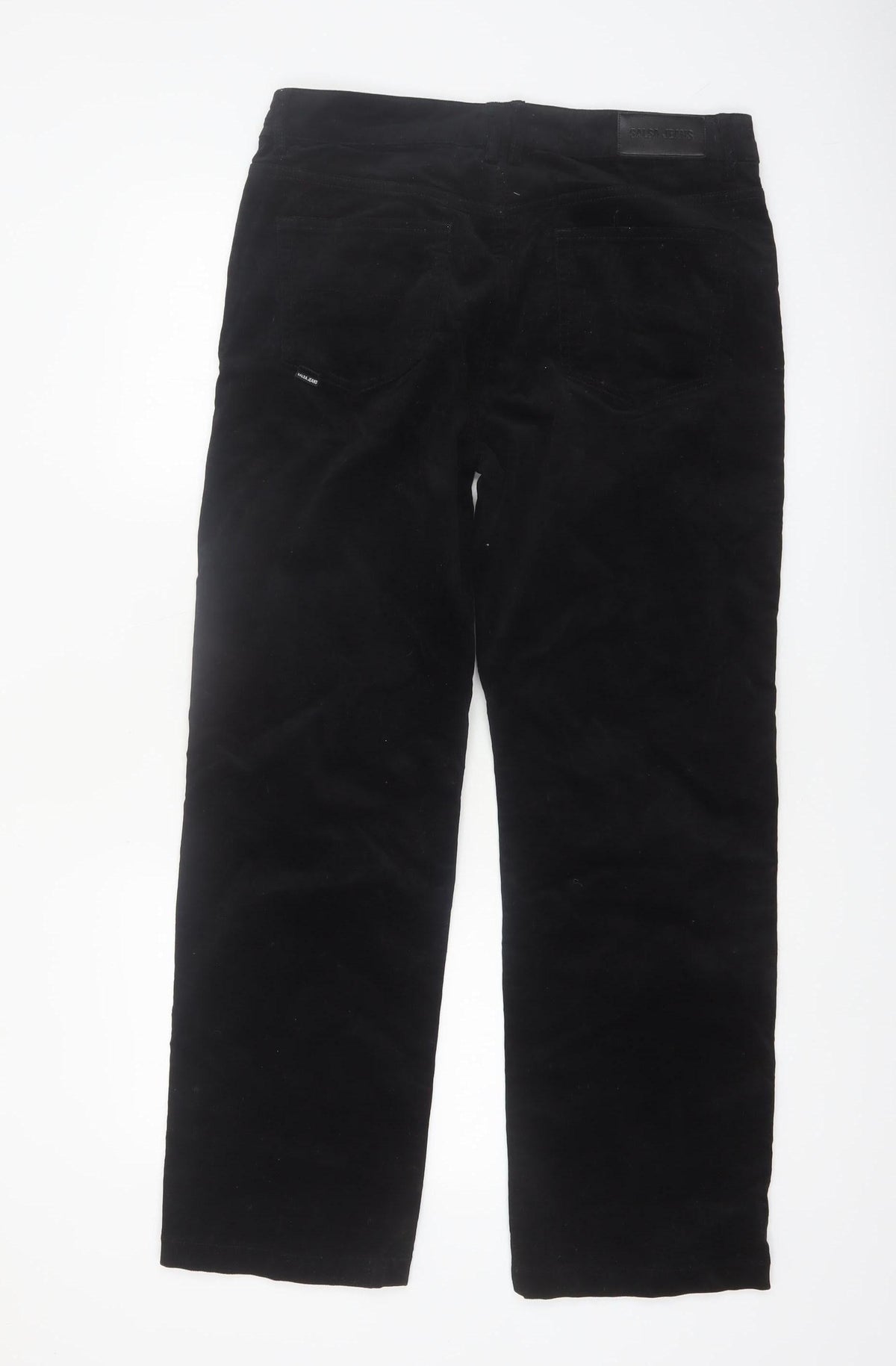 Salsa Jeans Womens Black Corduroy Slim Trousers Size 11 Regular