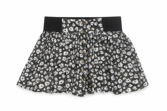 American Eagle Outfitters Women's Black Floral A-Line Mini Skirt Size S