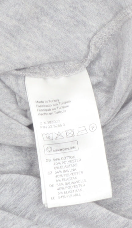 H&M Divided Women's Grey Lace Up Bodysuit XS