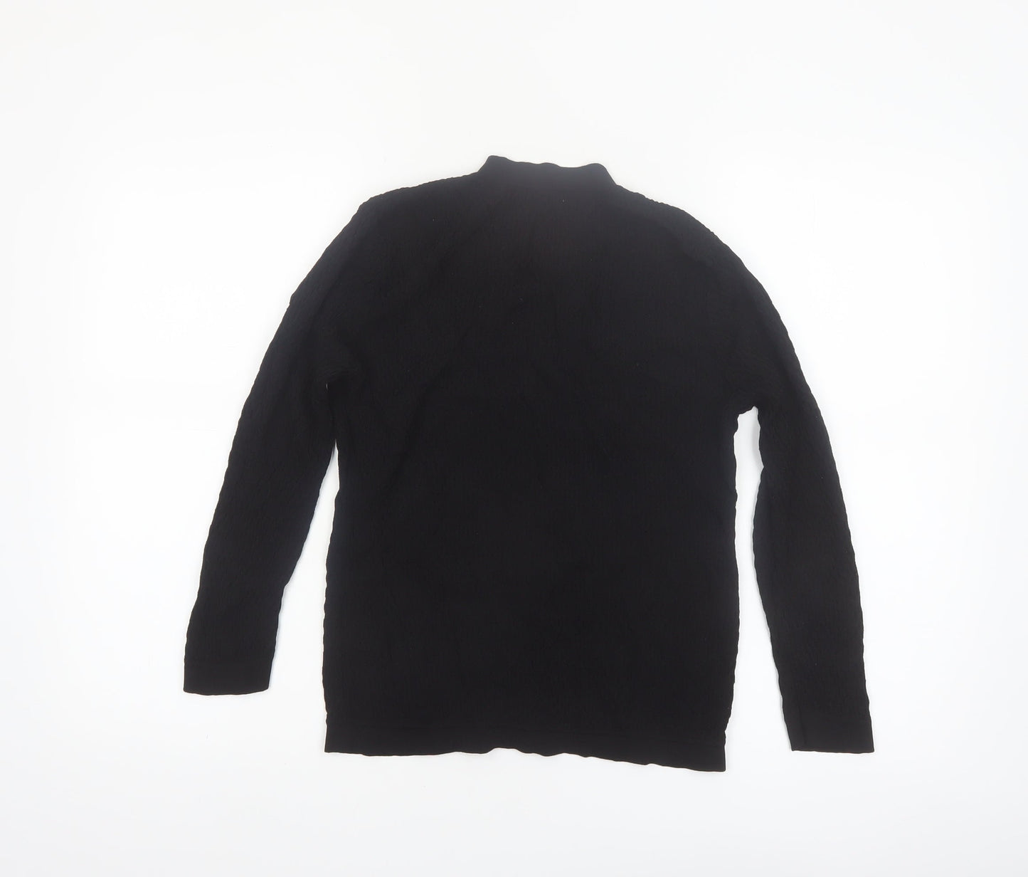 Belle Vere Women's Black Cotton Knit Cardigan Size 12