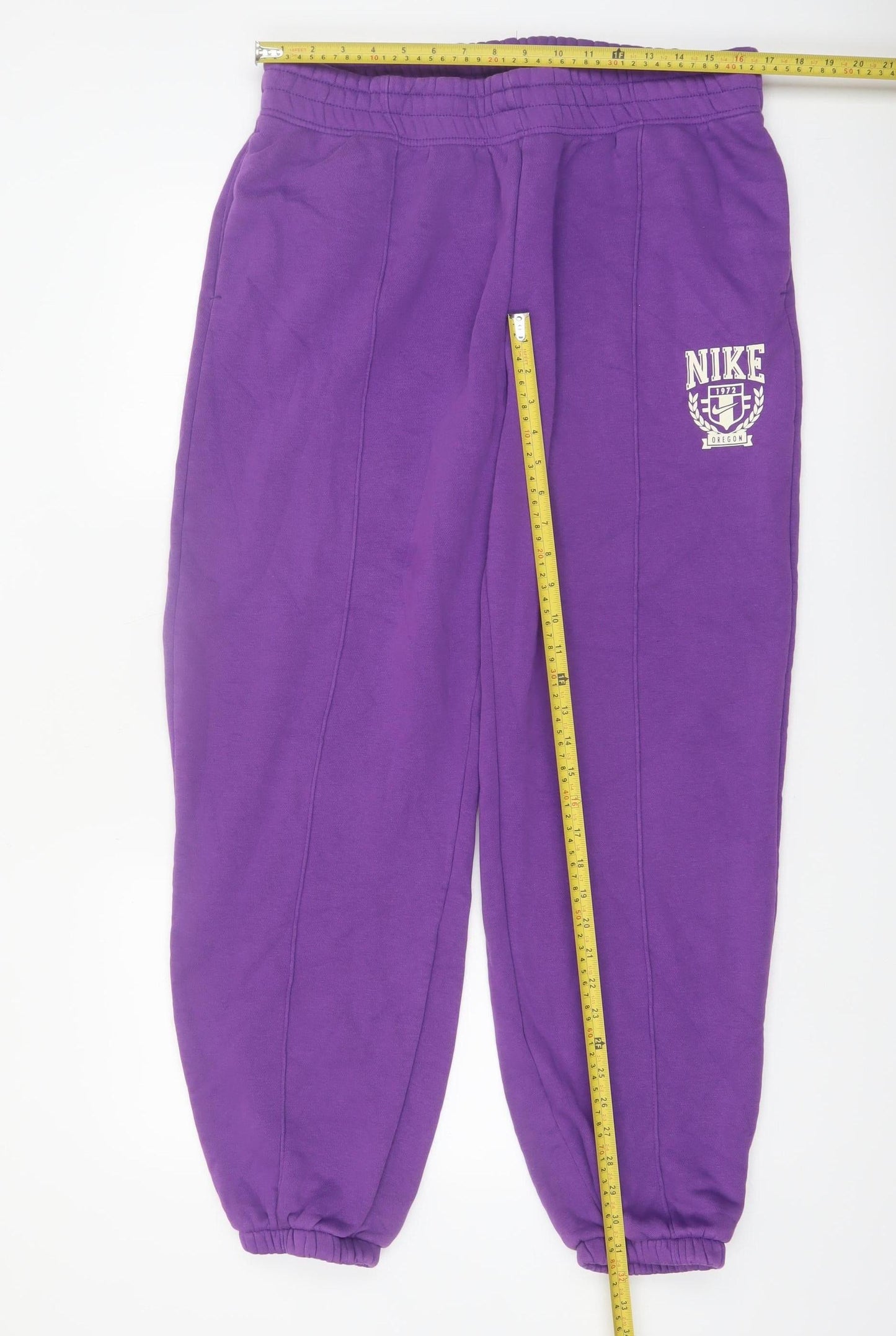 Nike Men's Purple Fleece Sweatpants L Regular Fit Logo Casual