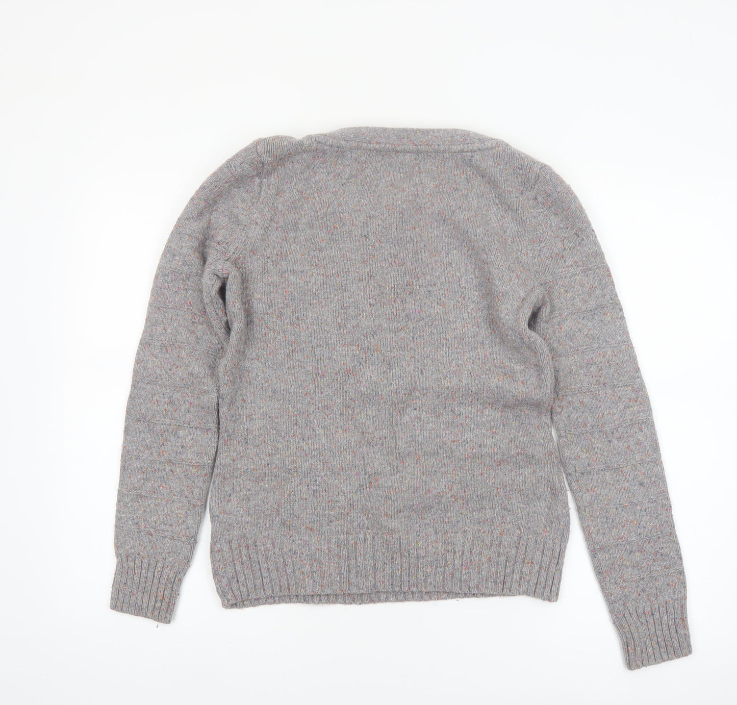 Marks and Spencer Per Una Women's Grey Size 10 Cable-Knit Jumper