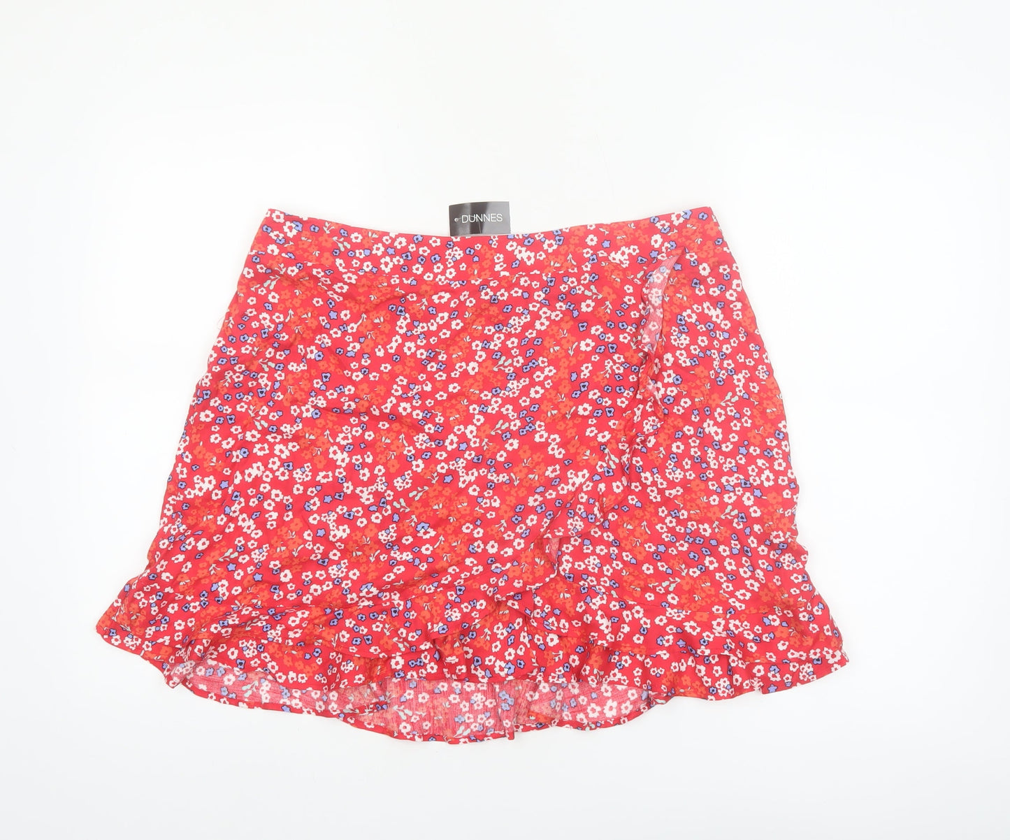 Dunnes Stores Red Floral A-Line Women’s Short Skirt Size 16