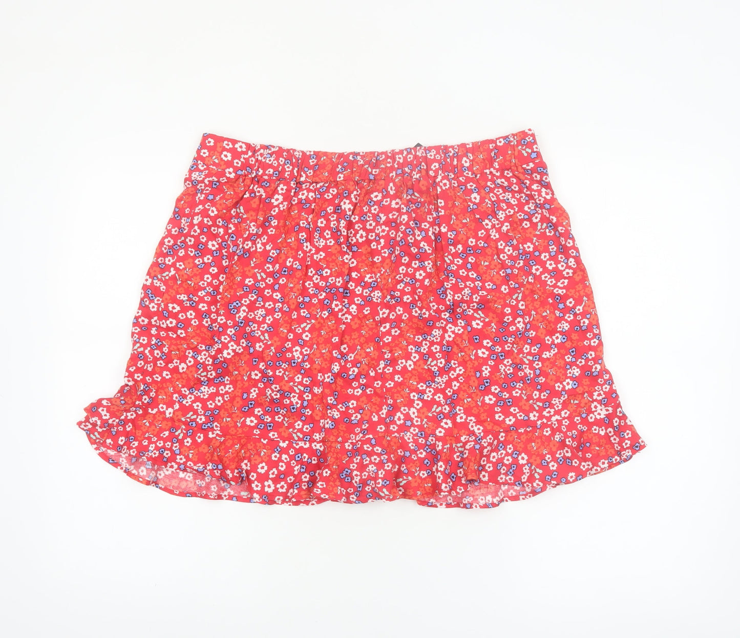 Dunnes Stores Red Floral A-Line Women’s Short Skirt Size 16