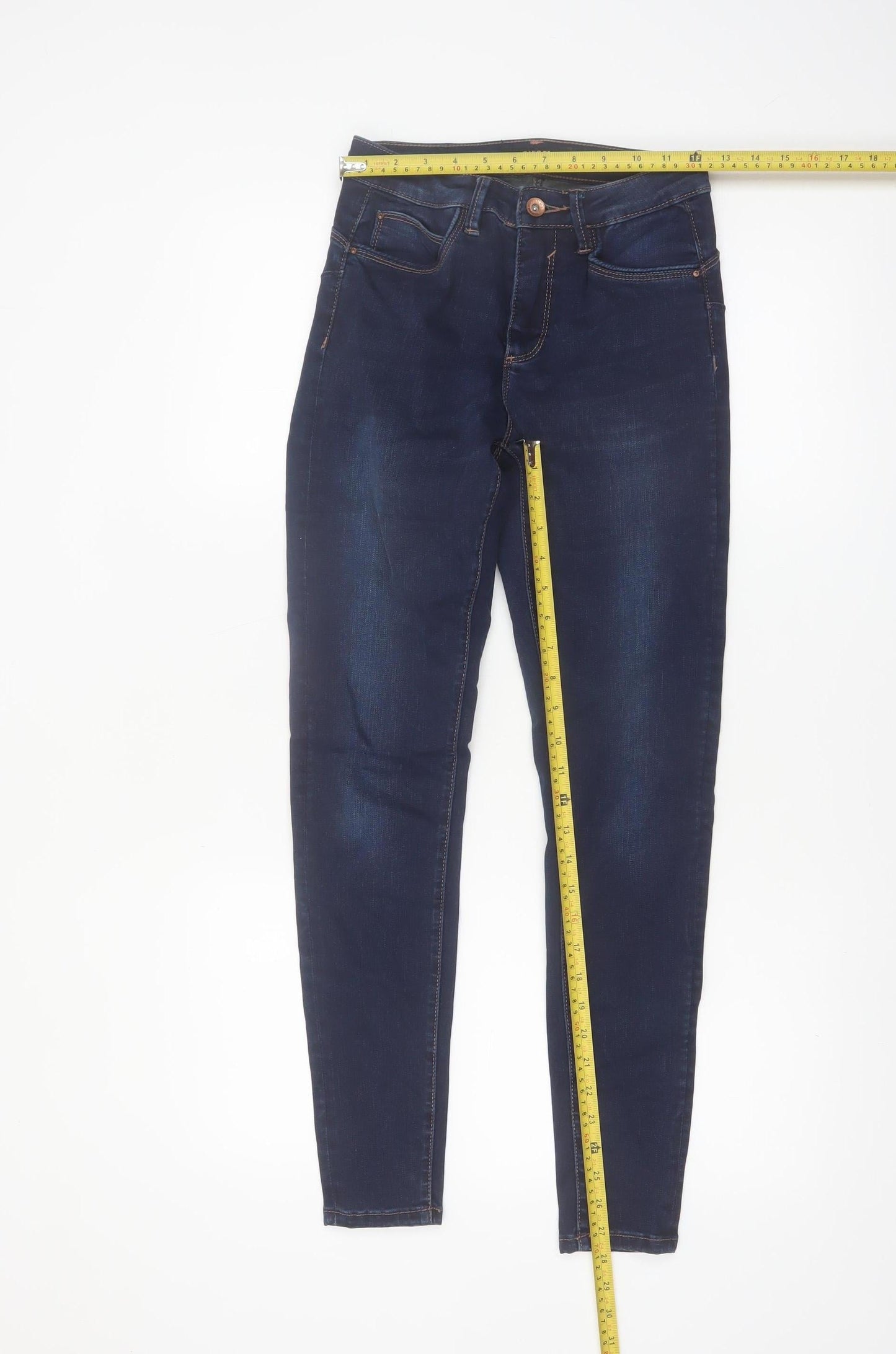 Diesel Womens Blue Skinny Jeans Size 10 Regular Fit Mid Rise 27x30