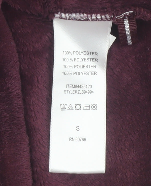 Jane and Bleecker Womens Burgundy Fleece Pyjama Set S Winter Warm Loungewear