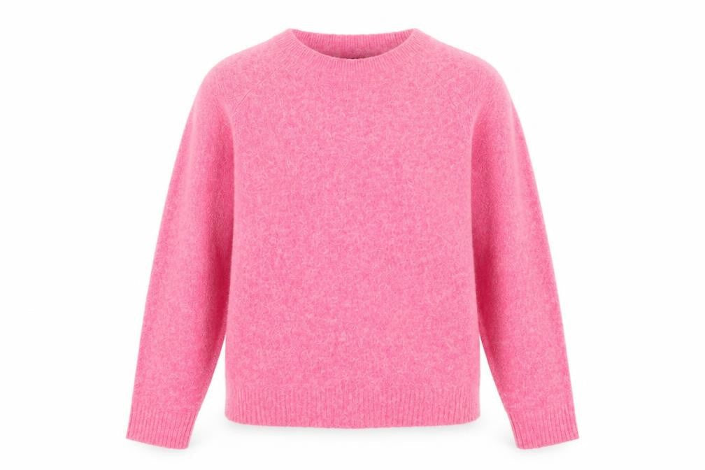 Vero Moda Womens Pink Crew Neck Knit Pullover Jumper XS