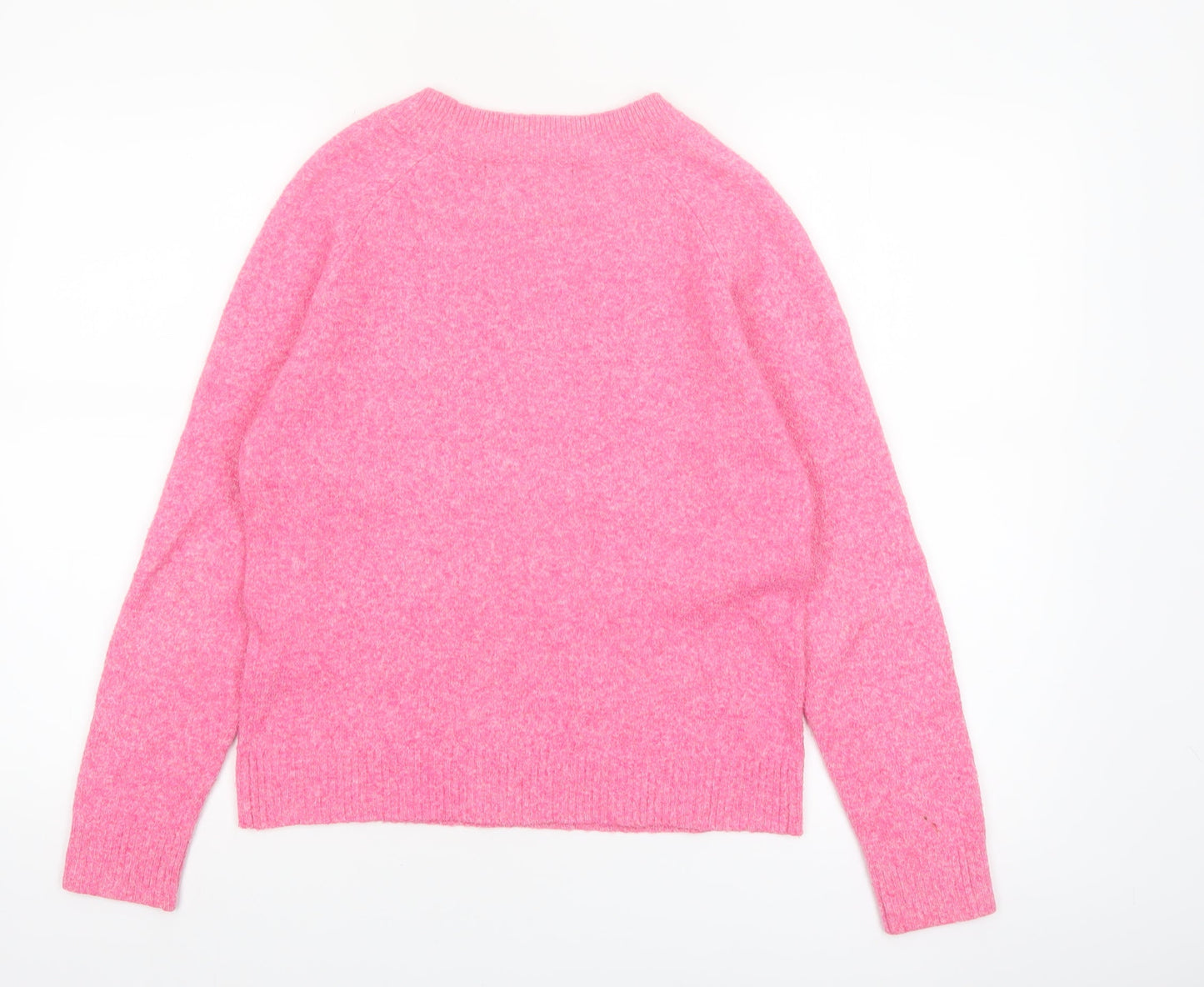 Vero Moda Womens Pink Crew Neck Knit Pullover Jumper XS