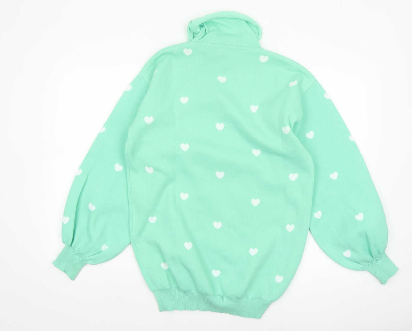 Heartbreak Women's Green Roll Neck Pullover Jumper Size 12