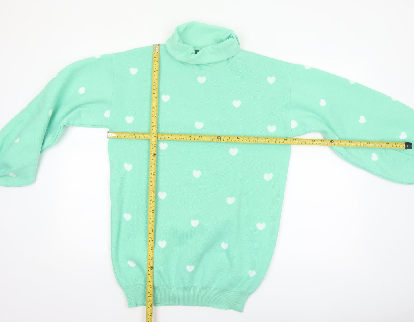 Heartbreak Women's Green Roll Neck Pullover Jumper Size 12
