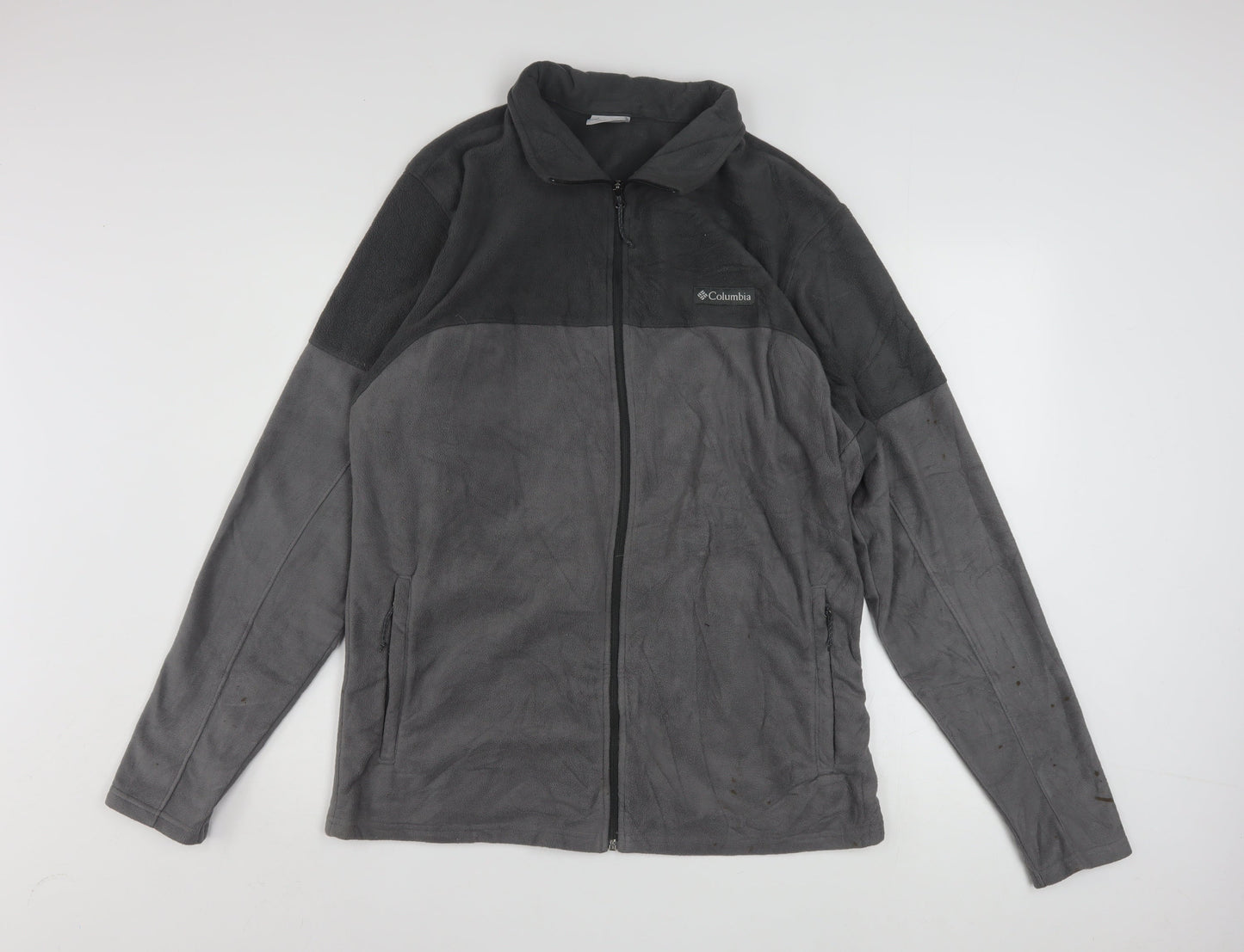 Columbia Men's Grey XL Fleece Full Zip Basic Jacket