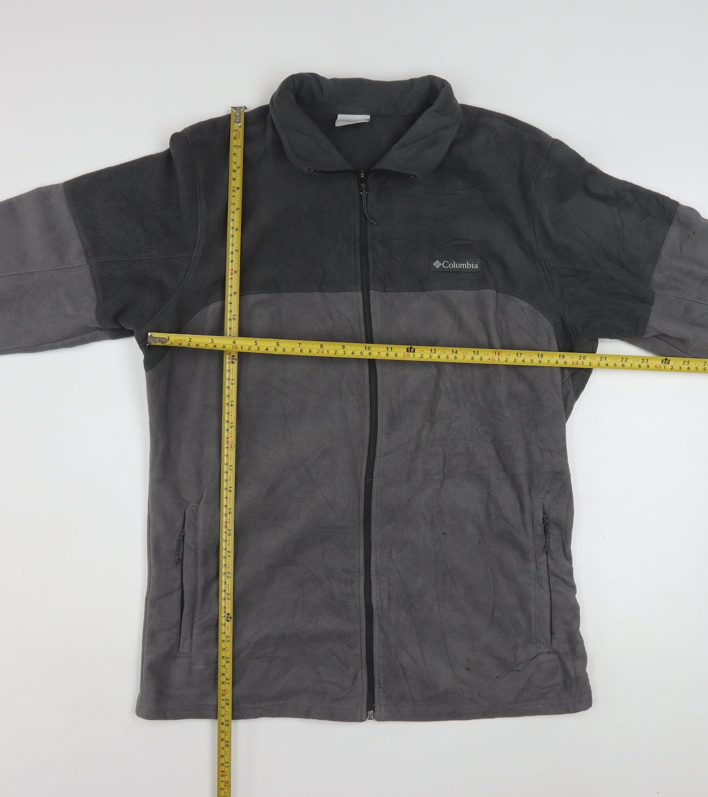 Columbia Men's Grey XL Fleece Full Zip Basic Jacket