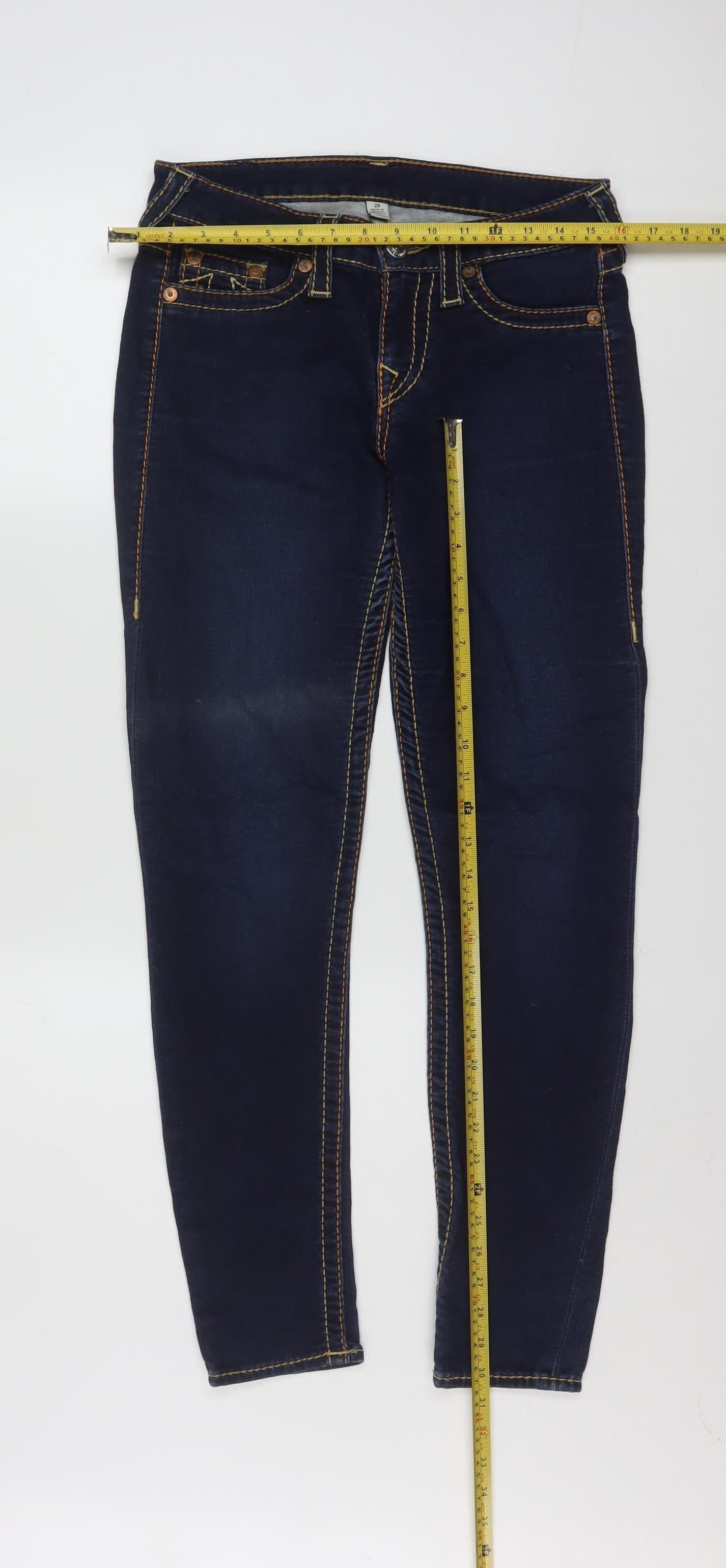 True Religion Womens Blue Denim Jegging Jeans Size 29 Slim Fit