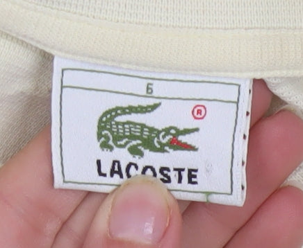 Lacoste Men’s Beige Short Sleeve Cotton Polo Shirt Size XL