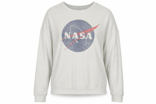 Zoe + Liv Women's White NASA Graphic Pullover Sweatshirt XL