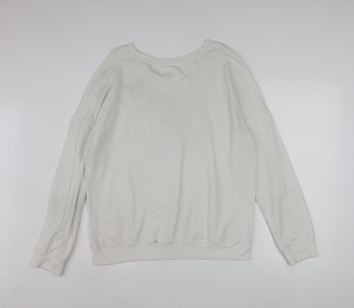 Zoe + Liv Women's White NASA Graphic Pullover Sweatshirt XL